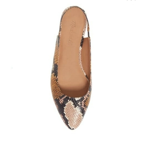 MADEWELL Margo Leather Slingback Flat sz. 6 NIB - Picture 3 of 12